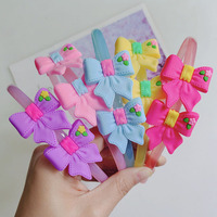 Bando bunga Kawaii Multi gaya warna-warni desainer baru klip rambut manis untuk aksesori bayi perempuan