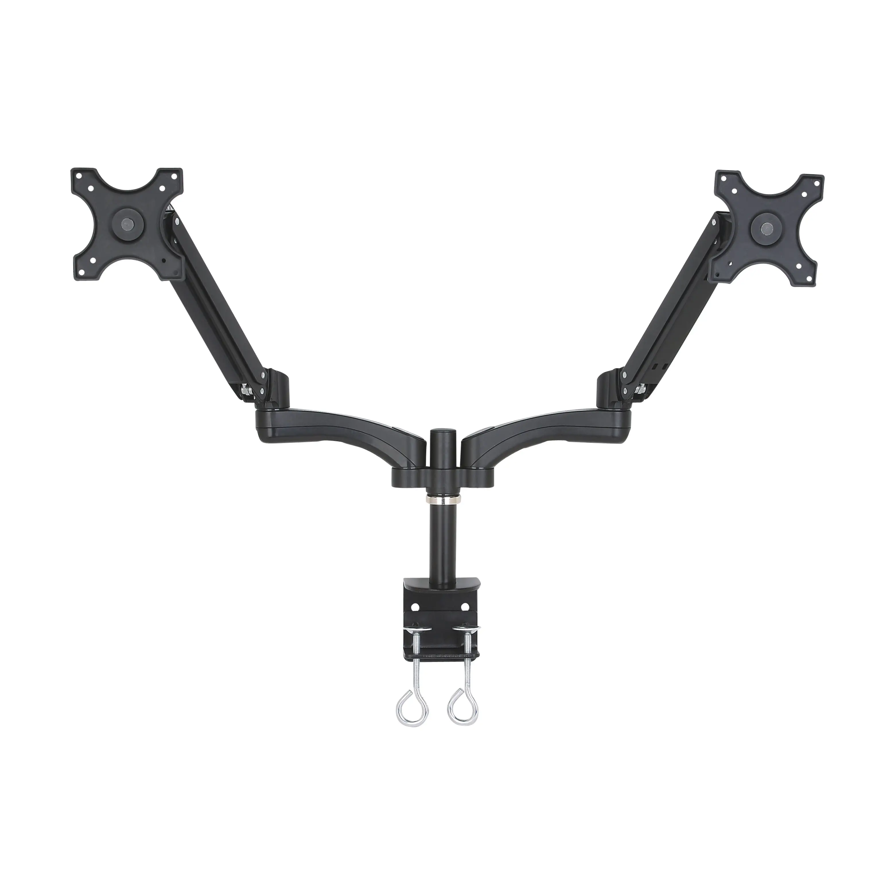 GS352-D Gas Spring Dual Arms Vesa Desktop Mounting Monitor Mount Rotating Arm bracket