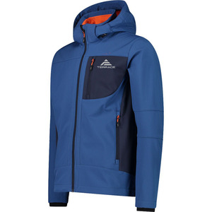 Fournisseur chinois de vêtements pour hommes, vêtements de sport d'extérieur, veste softshell imperméable, doublée de polaire orange avec capuche amovible - Product Image 4