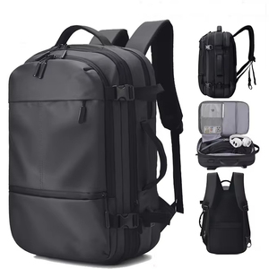 Bolsa de Viaje de 17 Pulgadas <span class=keywords><strong>para</strong></span> Hombre y Mujer, Gran Capacidad, Expandible, Impermeable, Reforzada, Mochila <span class=keywords><strong>para</strong></span> Portátil, Negocios, Senderismo - Product Image 1