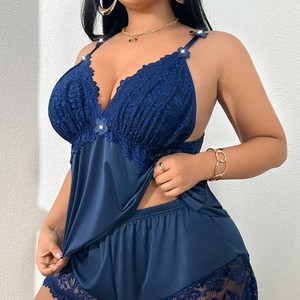 Camisón de Tirantes para <span class=keywords><strong>Mujer</strong></span>, Otoño, Sexy y Tentador, Pantalones Cortos Dulces, Conjunto de Dos Piezas, Ropa de Dormir Ligera para el Hogar - Product Image 1