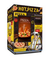Distributeur automatique de pizzas chaudes, machine à pizzas numérique, distributeur de pâtisseries avec four, distributeur de pizzas