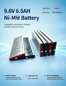 Venta al por Mayor Directa <span class=keywords><strong>de</strong></span> Productos <span class=keywords><strong>de</strong></span> China: Batería Híbrida Ni-MH <span class=keywords><strong>de</strong></span> 9.6V 6500mAh OEM <span class=keywords><strong>de</strong></span> Alto Rendimiento para Toyota Harrier y Lexus - Product Image 1
