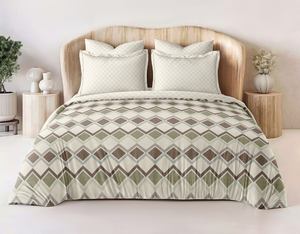 Ensemble de literie en microfibre 100% premium, super king, 3 pièces, texture lisse, tissu sans plis, lavable en machine, entretien facile - Product Image 2