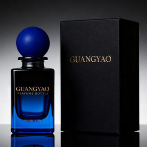 Diseño de lujo Cuadrado vacío 50ml 100mL Botella cara Perfume Vidrio Bola de madera Tapa Caja Embalaje - Product Image 6