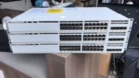 Commutateur PoE+ 24 ports entièrement fonctionnel C9200L-24P-4G-E, série Catalyst 9200, accessoires complets, 24 ports PoE+ 1G, commutateur réseau