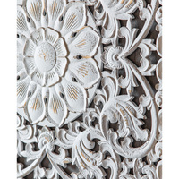 Vintage qualité dernières conceptions décoration murale en bois massif sculpture à la main carré Art mural pour la décoration de chambre et de bureau