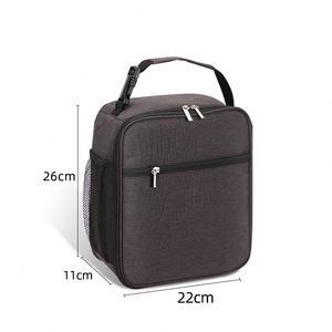 <b>Small</b> Simple School Office Travel Usage <b>Lunch</b> <b>Box</b> Waterproof Picnic Tote Bag Cooler Thermal Insulated <b>Lunch</b> Bag with Handle - Product Image 5