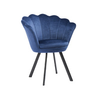 Fauteuil classique en velours pour le salon, style nordique, meuble de loisirs, conception supérieure, canapé à coquilles
