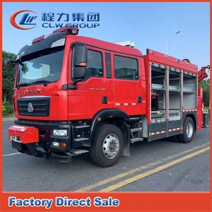 Camión <span class=keywords><strong>de</strong></span> <span class=keywords><strong>Bomberos</strong></span> <span class=keywords><strong>de</strong></span> alta calidad HOWO 4X2 camión <span class=keywords><strong>de</strong></span> <span class=keywords><strong>bomberos</strong></span> <span class=keywords><strong>de</strong></span> polvo seco con grúa <span class=keywords><strong>de</strong></span> pluma articulada - Product Image 3