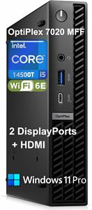 OptiPlex 7020 MFF มินิพีซี Intel Core i5 14500T WiFi 6E Windows 11 Pro คอมพิวเตอร์ตั้งโต๊ะขนาดกะทัดรัดสำหรับธุรกิจ OptiPlex 7010 MFF มินิพีซี - Product Image 6