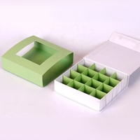 Emballage personnalisé pour boîte de chocolat avec poignée, pelliculage mat, matériaux recyclés, logo personnalisé, poids personnalisés