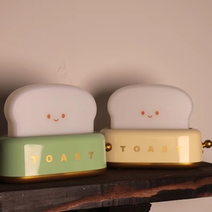 A New Rechargeable and Cute LED <b>Night</b> <b>Light</b> in the Shape of a Toaster for Children's Bedrooms - Product Image 2