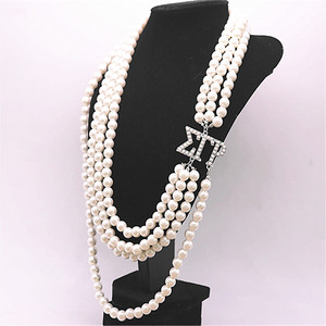 Jewelry <strong>Necklace</strong> Wholesale Greek Letter SGR Sorority Pearl Sigma Gamma Rho <strong>Statement</strong> <strong>Necklace</strong> for Women - Product Image 4