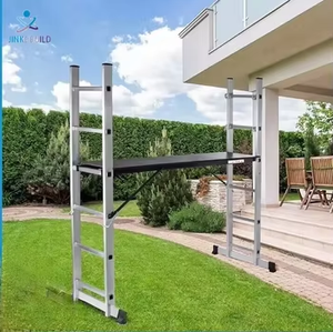 Siêu thị mô hình đa Thang giàn giáo nền tảng + a-frame thẳng + Thang 3-in-1 H khung nhôm gấp thang - Product Image 4