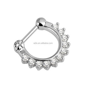 Hipoalergénico 316L Acero inoxidable <span class=keywords><strong>aro</strong></span> nariz anillo Labret <span class=keywords><strong>labio</strong></span> nariz cartílago hélice Tragus nariz <span class=keywords><strong>Piercing</strong></span> joyería - Product Image 3