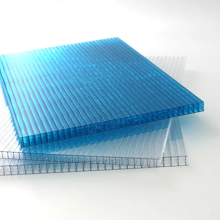 건물 온실에 대한 품질 다중 벽 방수 폴리 카보네이트 중공 시트 플라스틱 루핑 보드