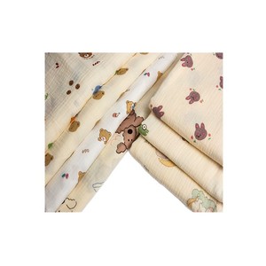 <span class=keywords><strong>Tissu</strong></span> en coton pur à bulles, crêpe double couche, résistant à l'abrasion, motif animal, <span class=keywords><strong>tissu</strong></span> lourd pour maternité et nourrisson - Product Image 1