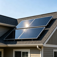 Panneaux solaires monocristallins YUTANDA pour usage domestique, entièrement noirs, type N, demi-cellules, 300W 400W 500W 550W 600W, module de production d'énergie photovoltaïque