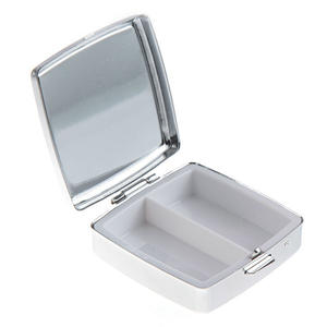 MM-MPB002 heißer Verkauf kunden spezifisches Logo Edelstahl Eisen Fall Metall quadratische Form Reise tasche Pille Fall Medizin Box - Product Image 4