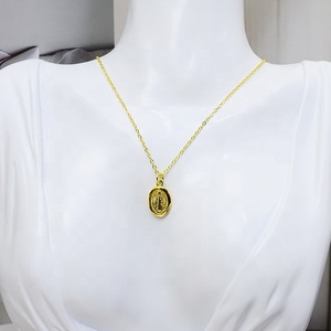 สร้อยคอจี้พระแม่มารีชุบทอง 18K จาก Colarmix Party Jewellery Gift สำหรับทุกเพศ/ผู้หญิง เหมาะสำหรับวันครบรอบ - สินค้าอินเทรนด์ - Product Image 3