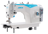 Machine à coudre industrielle d'occasion Jack F4 Pro Series à point noué, entraînement direct, haute vitesse, une aiguille, coupe-fil automatique