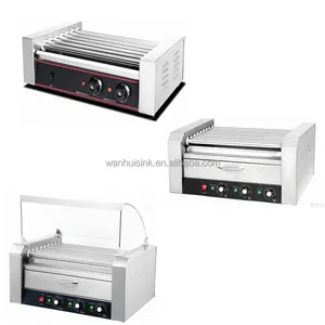 Electric snack equipment 7/9/11 sausage hot dog roller grill