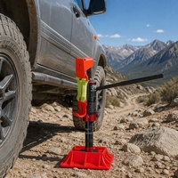 Cric hydraulique 2T/3T à profil bas, plage de levage 215mm-870mm, cric de voiture portable avec base en plastique et support de levage pour SUV, berlines et camions