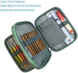 Nueva caja <span class=keywords><strong>de</strong></span> <span class=keywords><strong>ganchillo</strong></span> sin ganchos y accesorios, <span class=keywords><strong>bolsa</strong></span> <span class=keywords><strong>de</strong></span> almacenamiento con cremallera, <span class=keywords><strong>bolsa</strong></span> <span class=keywords><strong>de</strong></span> malla con varios ganchillos/K - Product Image 5