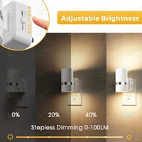 LOHAS Veilleuse murale LED blanc chaud Boîtier blanc Veilleuse de luxe Veilleuse moderne pour chambre Couloir Escalier