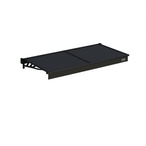 Black Polycarbonate <b>Door</b> <b>Canopy</b> 94.1 X 35.4 In Waterproof For Other <b>Doors</b> - Product Image 1