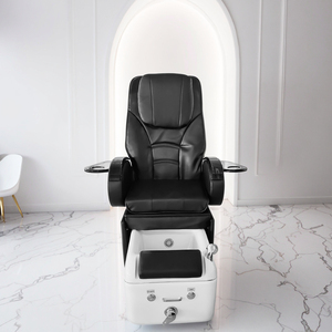 Nouvelles Chaises de Pédicure Spa de Luxe Multifonctionnelles Noires pour Salons de Manucure et de Beauté avec Massage des Pieds - Product Image 1