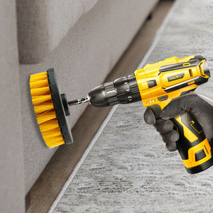 Ensemble de cinq brosses de nettoyage électriques jaunes de haute qualité <span class=keywords><strong>pour</strong></span> perceuses électriques Brosses de <span class=keywords><strong>polissage</strong></span> électriques - Product Image 4