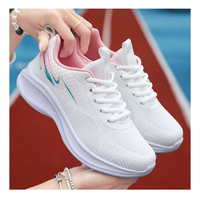 Chaussures de course pour femmes automne 2025, directement de l'usine, transfrontalières, avec semelle souple, confortables, respirantes, empeigne en mesh et semelle intermédiaire en EVA