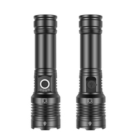 Lampe torche tactique haute puissance Helius P50 rechargeable avec affichage numérique, zoom télescopique, étanche IP65, pour la chasse en extérieur