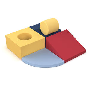 Jouets d'empilage éducatifs et sûrs avec des formes géométriques, blocs de jeu souples pour grimper et ramper à l'intérieur, salle de sport pour tout-petits - Product Image 5