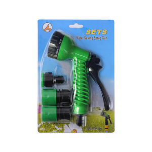 Kit de pistolet à eau Huabangshi Garden, 4 pièces, télescopique, avec 7 fonctions de buse pour le lavage de voiture et l'arrosage des plantes - Product Image 3