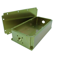 Boîtier en aluminium personnalisé en métal Al 5052 6061, blindage EMI pour amplificateur de signal, impression de logo personnalisée OEM
