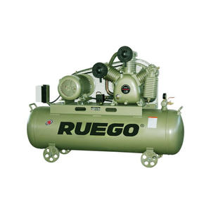 Compresseur d'air à piston entraîné par courroie RUEGO 60 gallons 10HP, réservoir 250L, 380V, portable pour atelier et usage industriel - Product Image 2