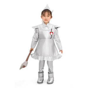 Ensemble de costumes familiaux tendance pour Halloween, personnage de <span class=keywords><strong>film</strong></span> Tin Man, comprenant des costumes, des robes, une cape et un haut - Product Image 6