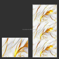 Haute qualité peler et coller 3D PET mousse vert et blanc marbre Design salon décoration de la maison papier peint autocollant