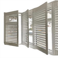 Volets en bois modernes à prix d'usine, persiennes Jaslousie, style simple, écologiques et durables pour fenêtres de villa