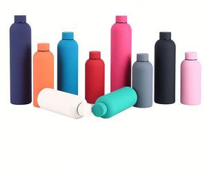 Botella de Agua Deportiva Ecológica de Doble Pared con Aislamiento al Vacío de Acero Inoxidable, Regalo Promocional, Material de Silicona - Product Image 1