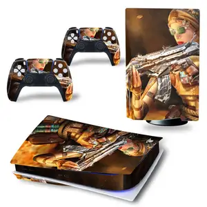 OEM Skin for PS5 Playstation Optical Drive Game Console Sticker PS5 Host Body Sticker PS5 Game Controller Protection Sticker