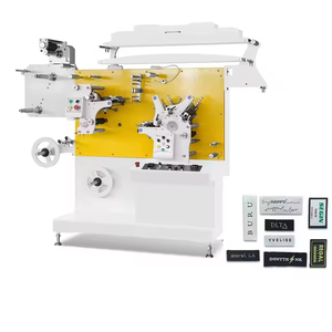 Impresora automática de etiquetas flexográficas para cinta de satén de tafetán de nailon, cuidado de lavado de ropa de tela - Product Image 1