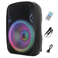 Sistema de altavoces PA de Audio profesional de 15 "y 800W, caja de sonido BT, juegos de Karaoke TWS, altavoz de alta potencia + iluminación, Bocina Parlante