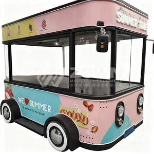 Carritos de comida móviles, carritos de comida de alta calidad, ideales para la venta automática de café, jugos y refrigerios. - Product Image 6