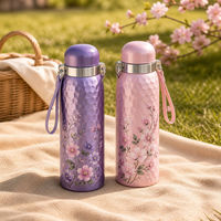 KDQY Tasse à thé isotherme en titane pur à 99,9 % de 450 ml avec infuseur à thé - Coffret cadeau