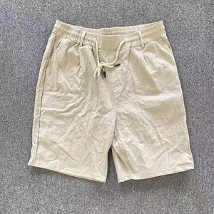 <span class=keywords><strong>Pantaloncini</strong></span> da <span class=keywords><strong>uomo</strong></span> con coulisse elastico in vita sottile <span class=keywords><strong>pantaloncini</strong></span> morbidi in lino estivo <span class=keywords><strong>Beige</strong></span> semplici tasche vuote un quarto di <span class=keywords><strong>pantaloncini</strong></span> - Product Image 1