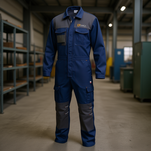 Ttake <b>Work</b> <b>Overalls</b> Blue Size S Durable Safety Wear <b>for</b> Industrial Use - Product Image 3